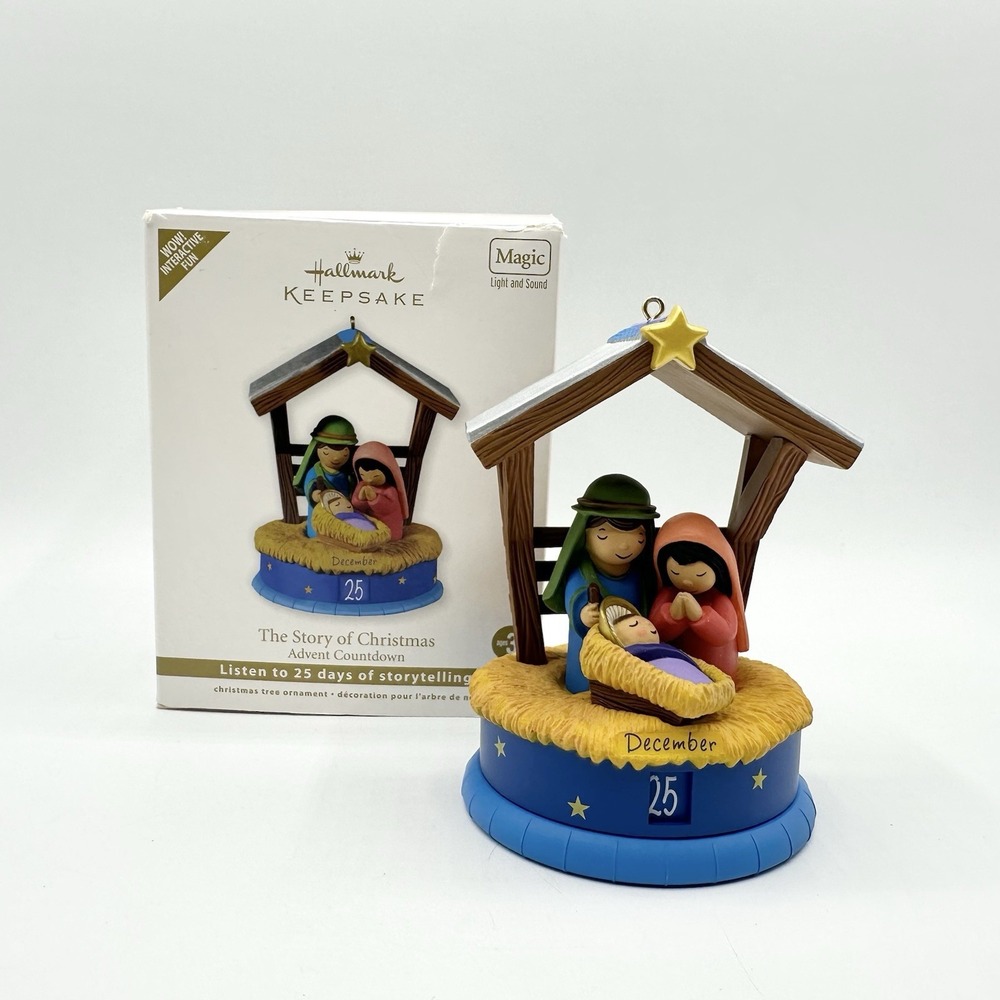 Hallmark The Story of Christmas Advent Countdown Ornament 2011 WORKS
